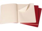 MOLESKINE Notizheft Cahier XL 25x19cm 931090 blanko, rot 3 Stück (9788862931090)