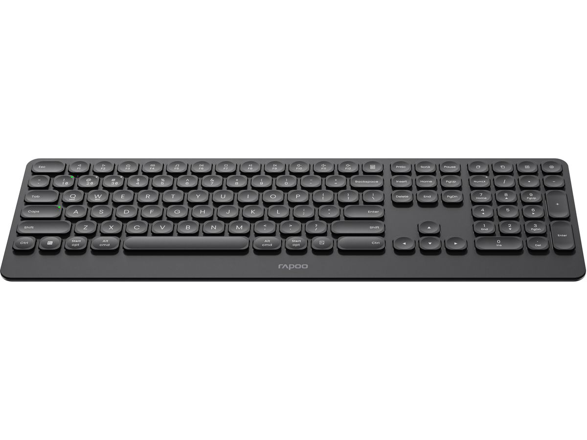 RAPOO E9390M Ultraslim Keyboard 13133 Wireless, Black (6940056131331)