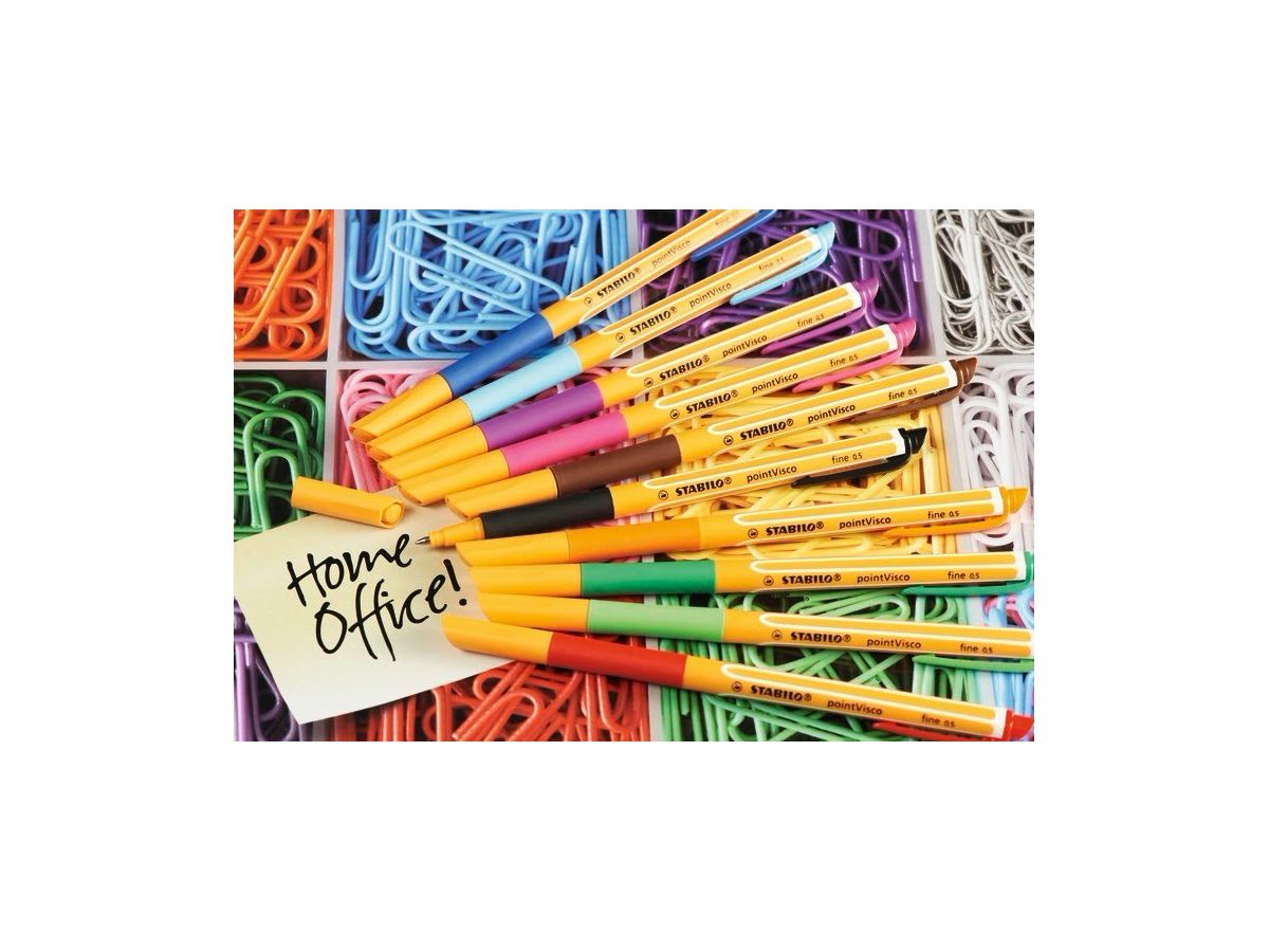 STABILO pointVisco Stylos gel 0.5mm 1099/4 4 couleurs ass. (4006381360616)