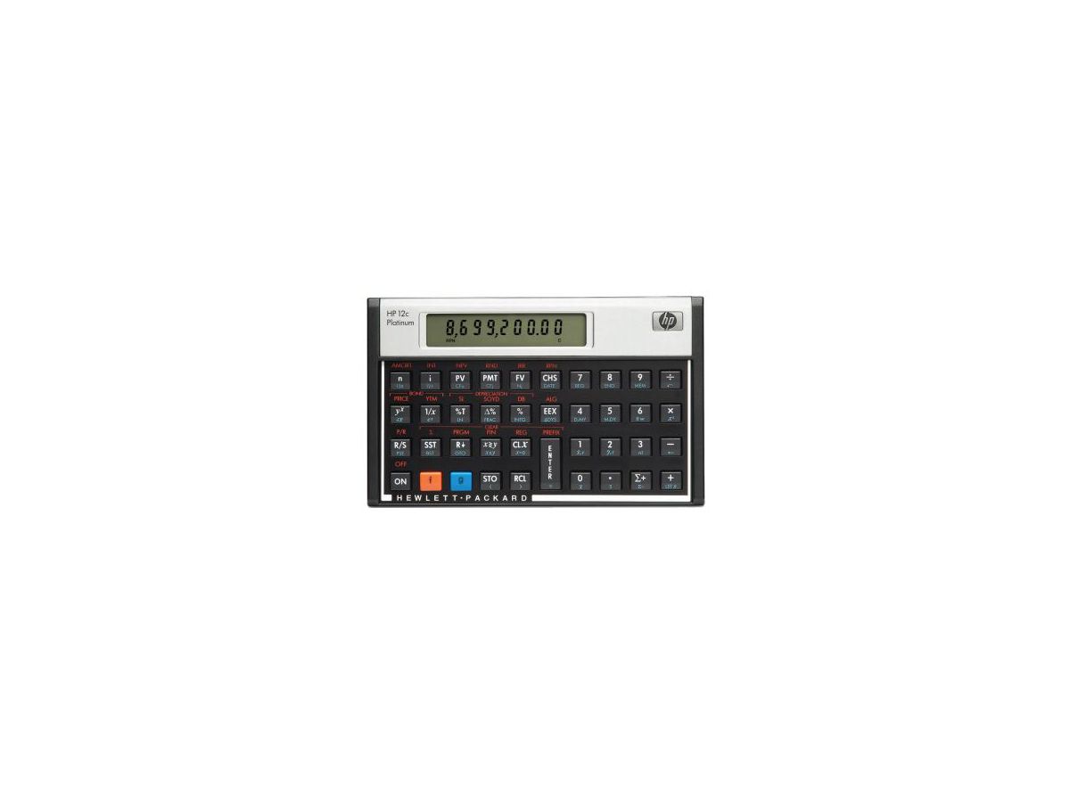 HP Calculatrice 12CPLAT Platinum (0882780469709)