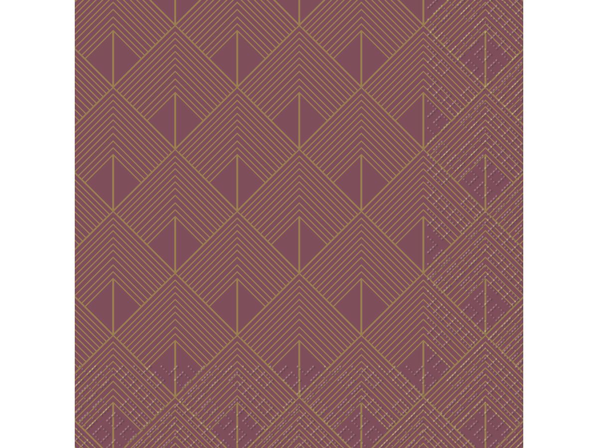STEWO Salviette Oreste 33x33cm 2572553924 bordeaux 20 pezzi (7630050851609)