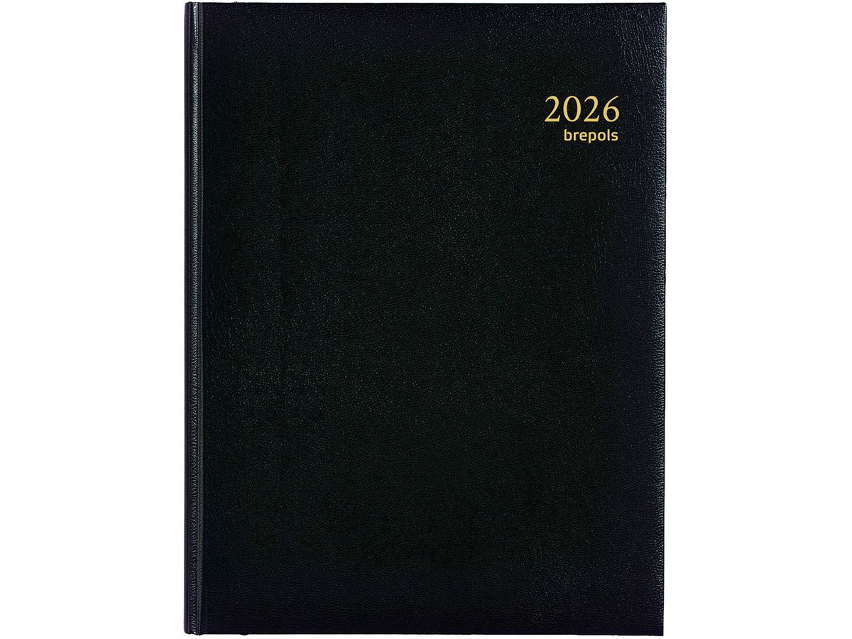 BREPOLS Agenda Ambassador Lima 2026 0.116.1256 1J/1P noir 17x22cm (5412303007191)