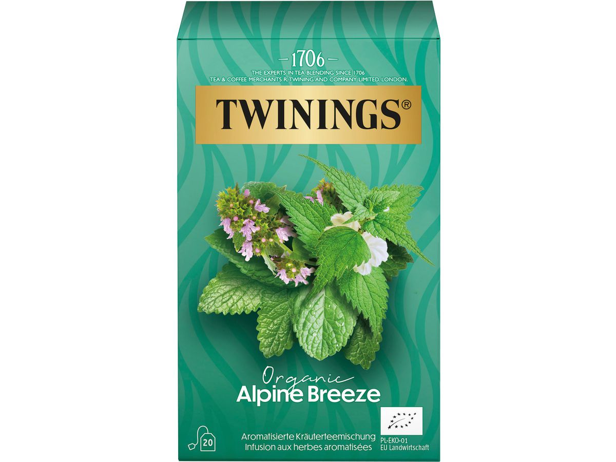 TWININGS Brezza alpina bio 100017375 Borse 1,8 g, 20 pz. (0070177232085)