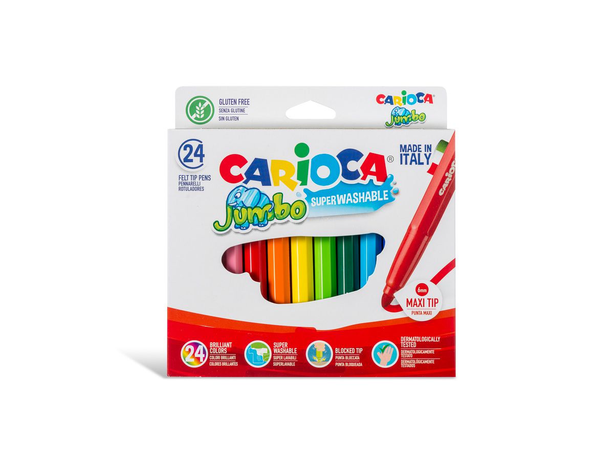 CARIOCA Feutre Jumbo box 6mm 40570 24 pcs. (8003511405700)