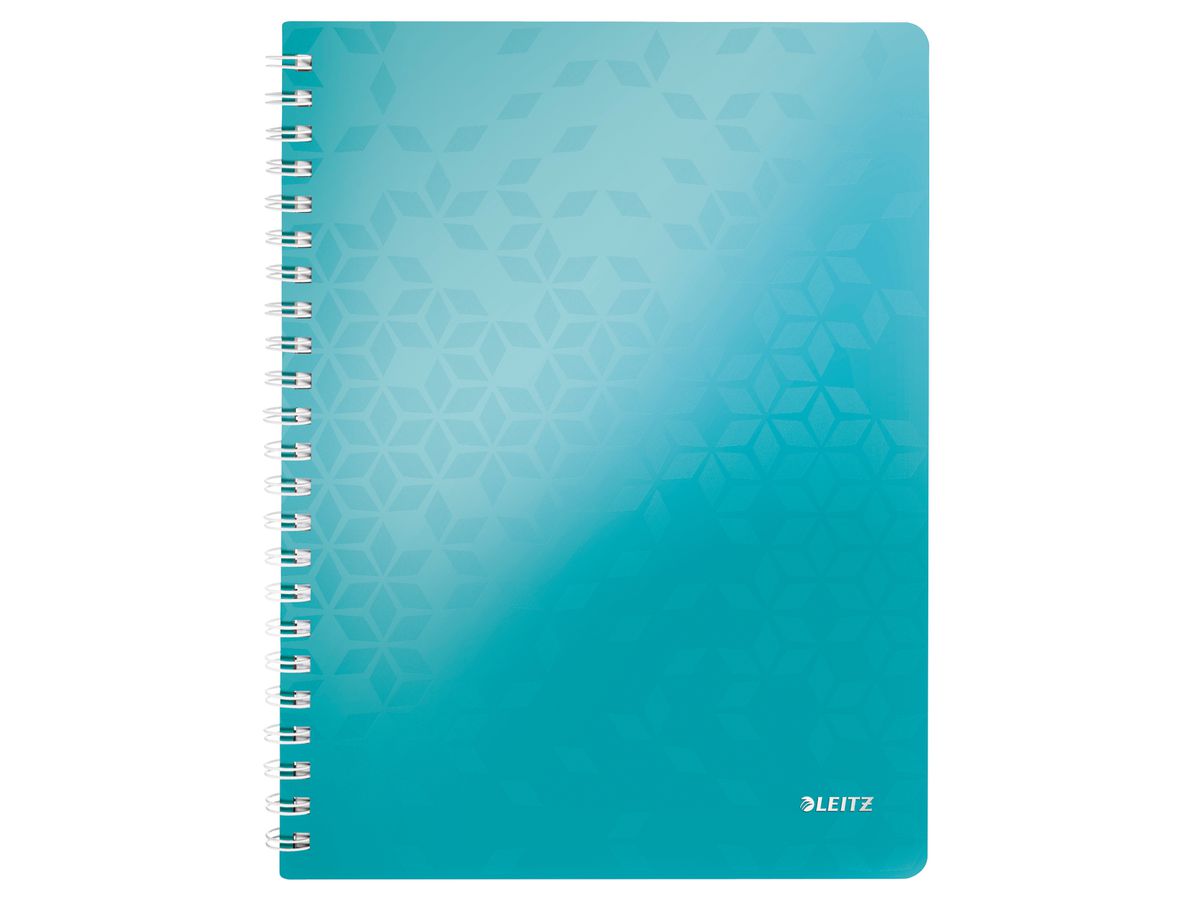 LEITZ Bloc spirale WOW A4 46370051 bleu glacier 80 flls. (4002432107636)