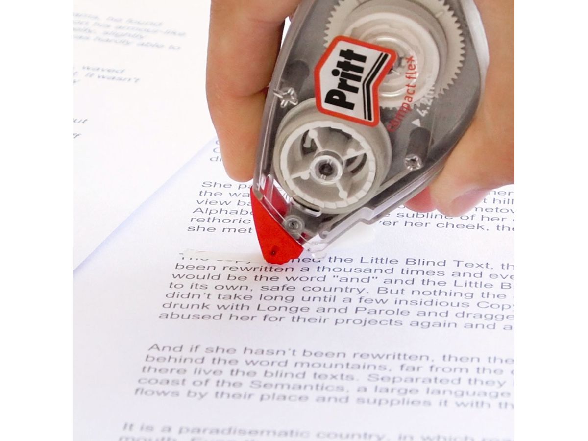 PRITT Correctore a nastro 4.2mmx12m PRR4M Flex Roller (4057278001297)