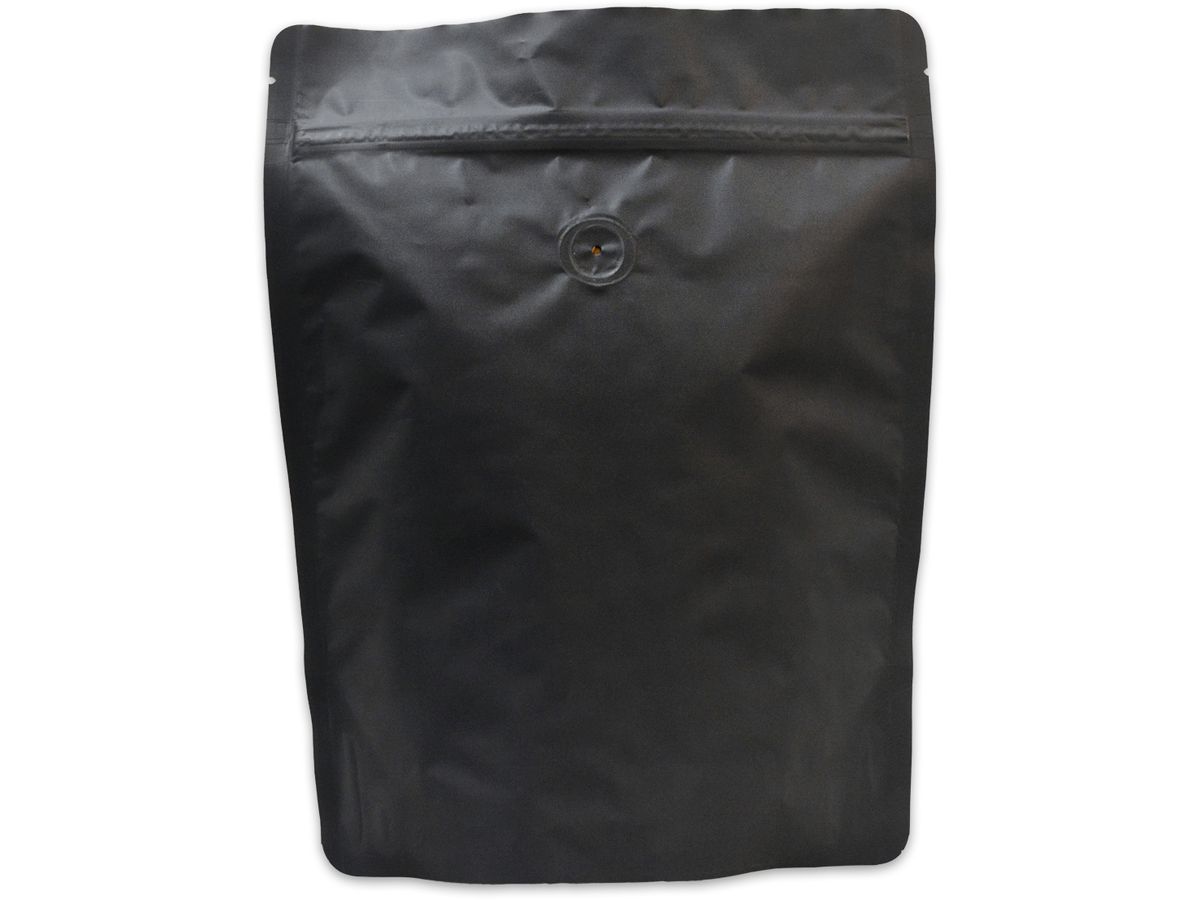 ELCO Standbodenbeutel 210x270+60 821027013 schwarz mit Ventil 100 Stück (7611722022572)