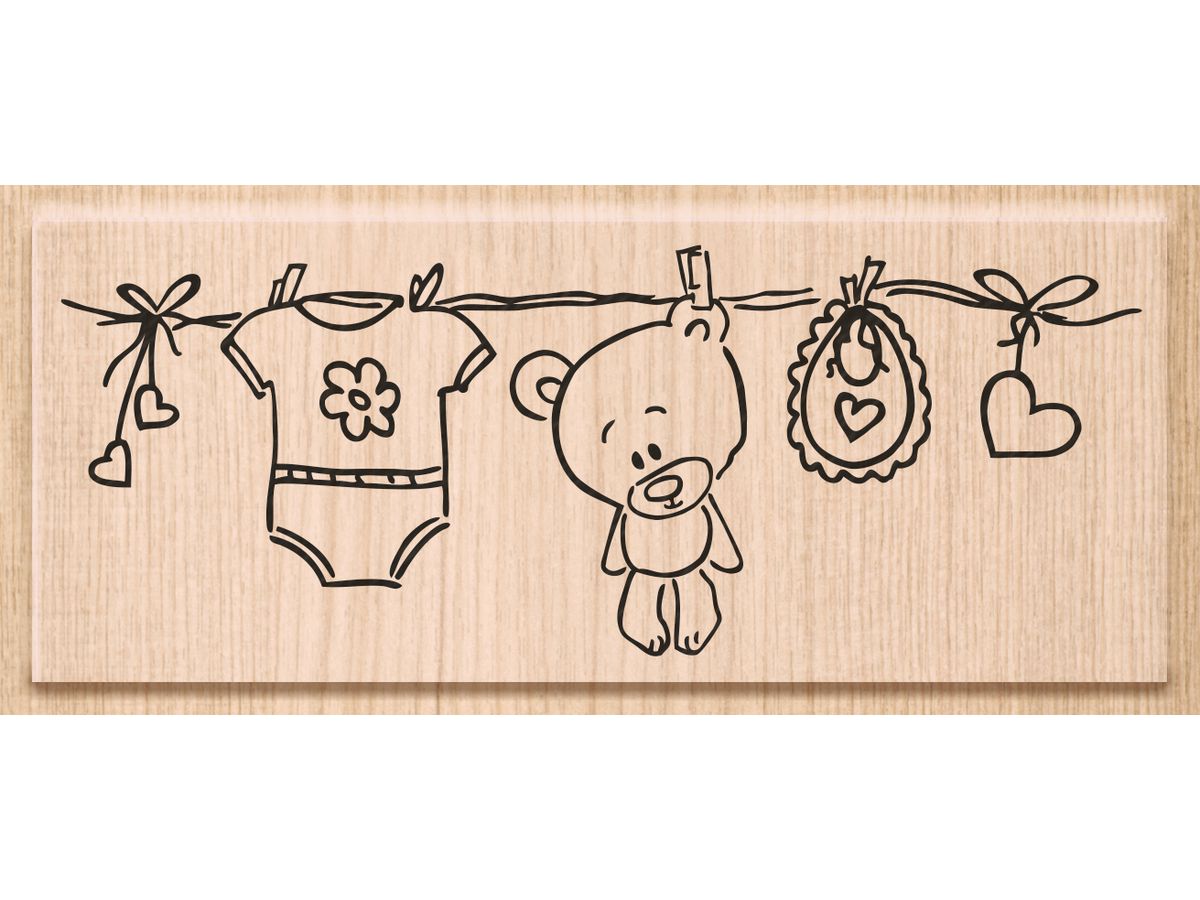 HEYDA Tampon Corde à linge 10x3.8cm 211801202 en bois (4011643846128)