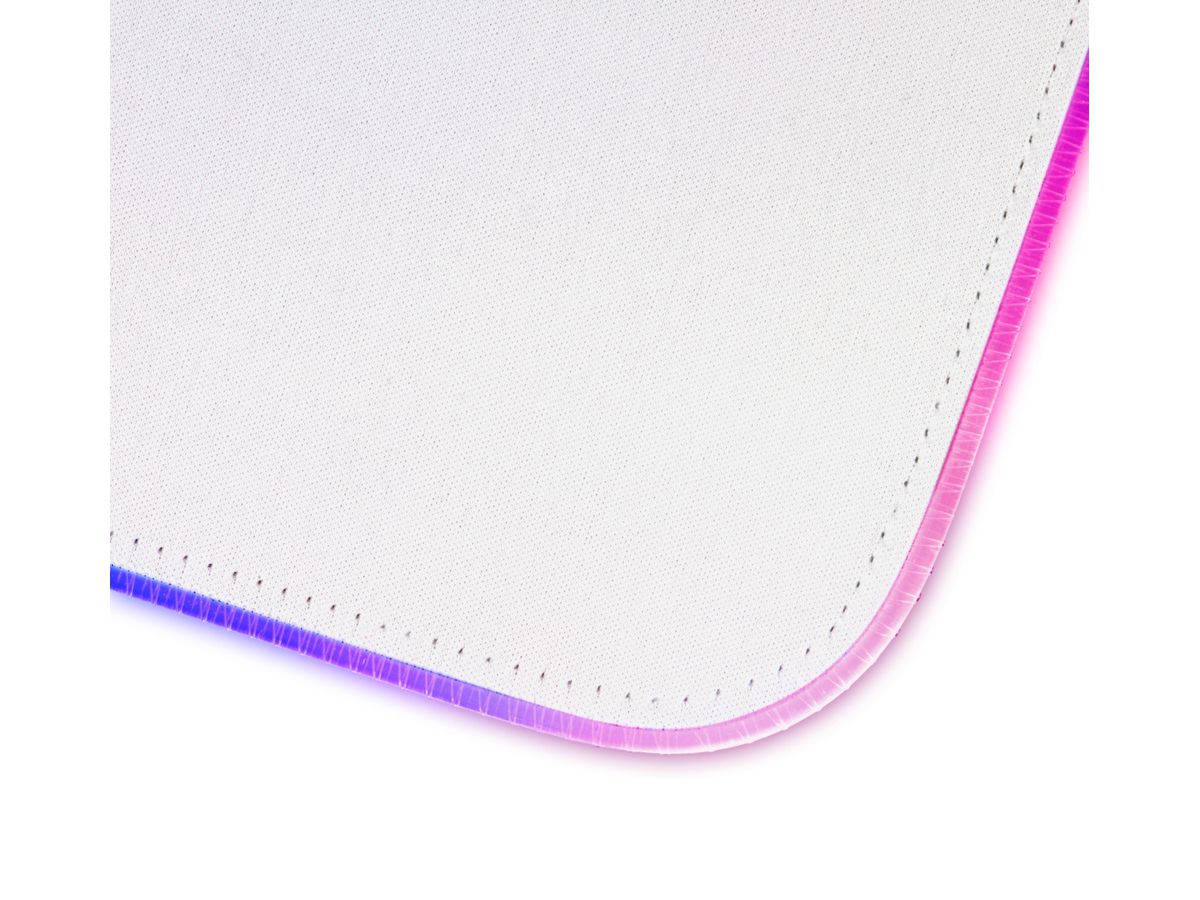 DELTACO RGB Gaming Mousepad GAM-079-W XL Wide, White (7333048047380)
