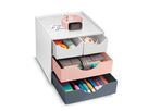 CEP Schubladenbox MyCube Mineral 1032111681 4 Schubl. weiss/grau/pink (3462159017860)