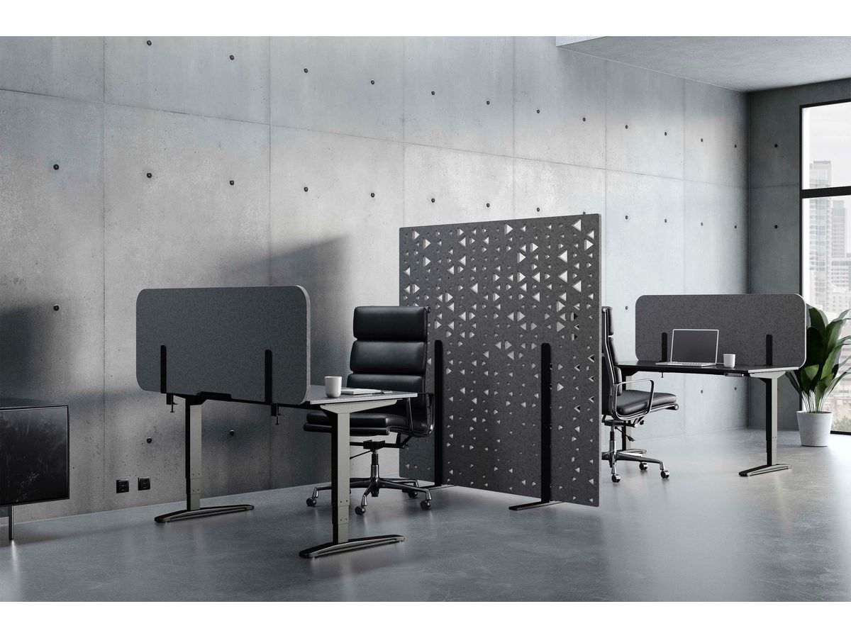 SUONO Divisorio L 180x180x2.4cm 1311.L24.2603 STAND, nero (7640439763966)