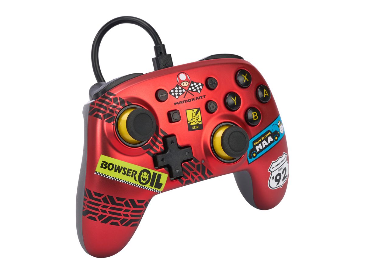 POWER A Wired Nano Controller NSW NSGP0124-01 Mario Kart, Racer Red (0617885045318)