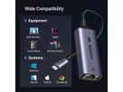 UGREEN Ethernet Adapter 2.5G 25052 USB-C 3.0 to RJ45 (6941876220526)