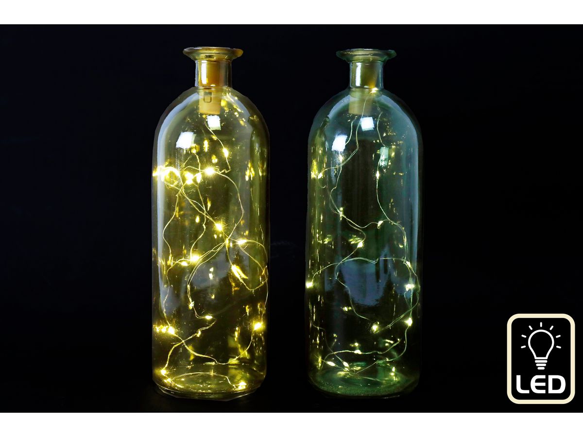 ROOST Bouteille Deco LED OR6381 avec LED 9x26cm (5024418522942)