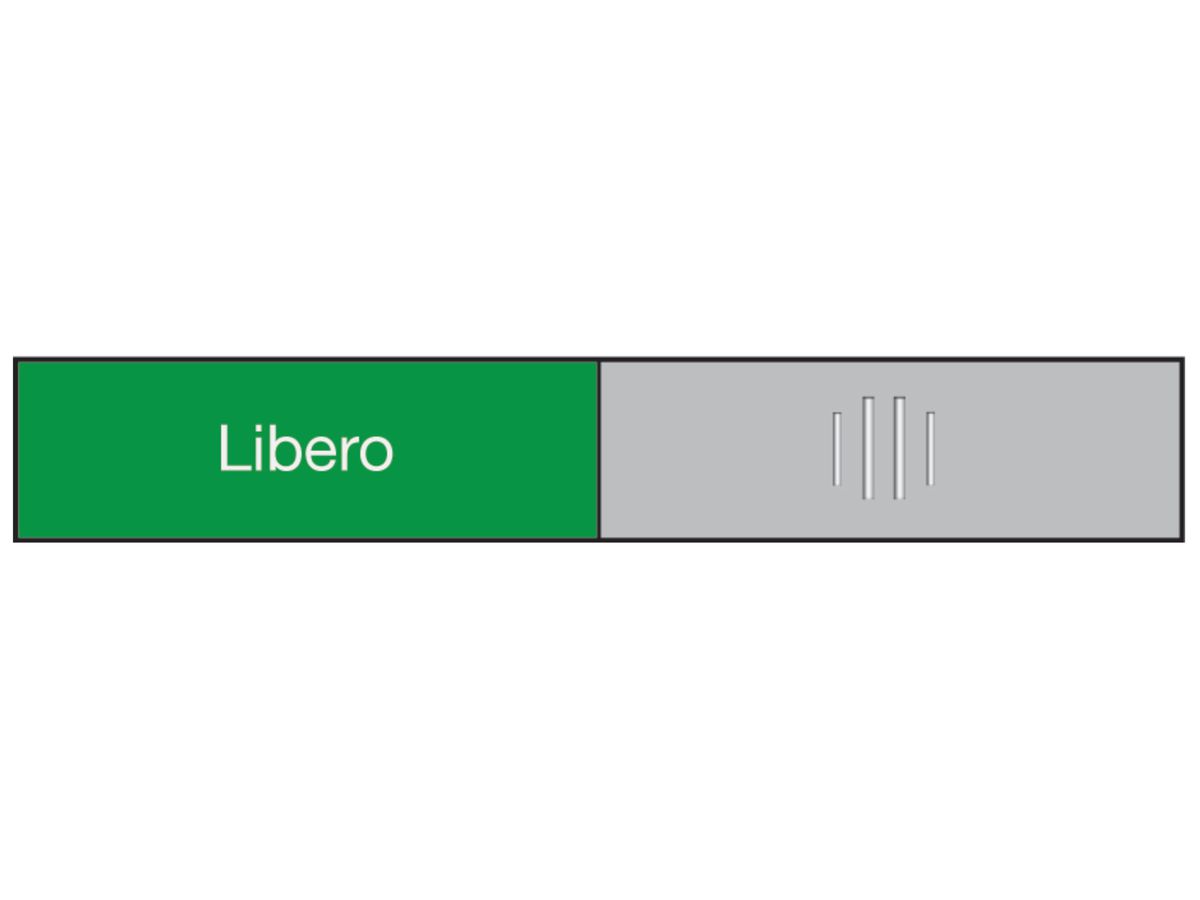 BEREC Plaque de porte 37,4x152mm 314.089 Alu, Libero-Occupato (7640106625672)