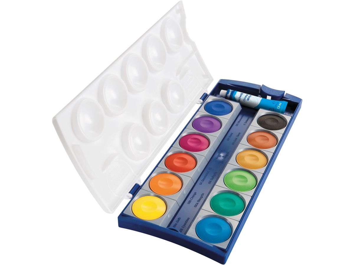 PELIKAN Couleur opaquen 735K/12 12 couleurs Blanc opaque (4012700720856)