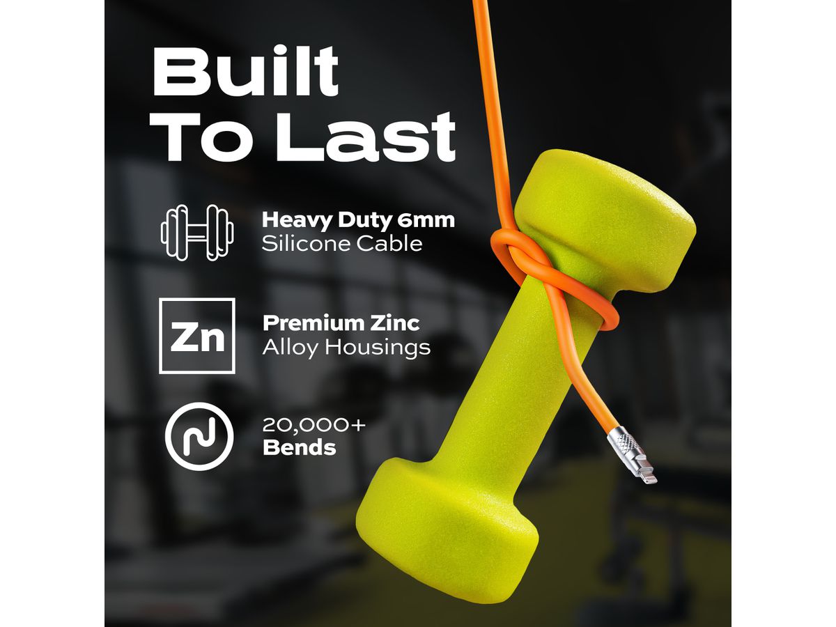 STATIK TSumoCharge 100W PUP-0126-ORG-CC-6FT Cable 1.8m, USB-C to C Orange (0810024053971)