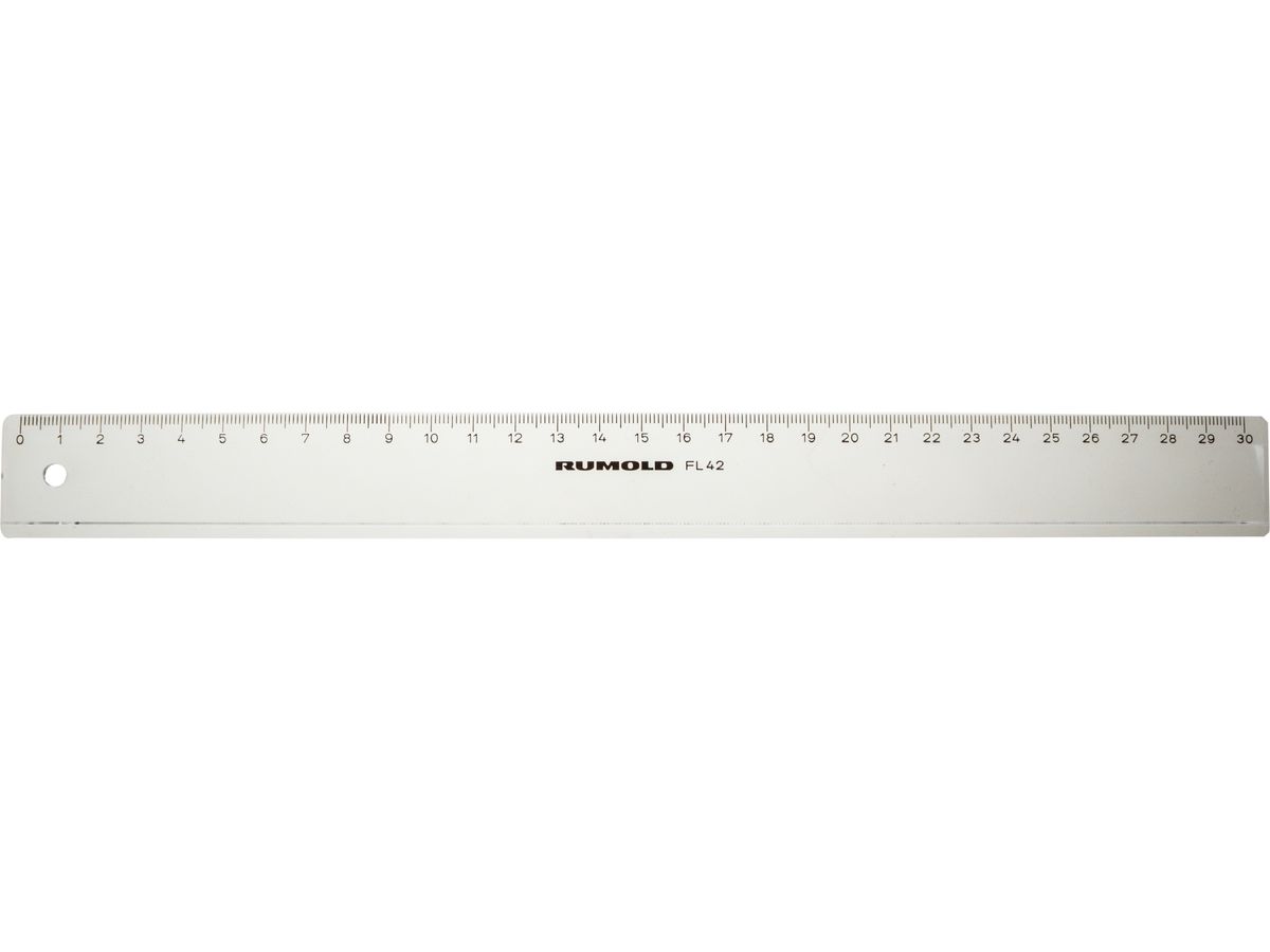 RUMOLD Riga scuola 30cm FL42/30 trasparente (4012108048002)