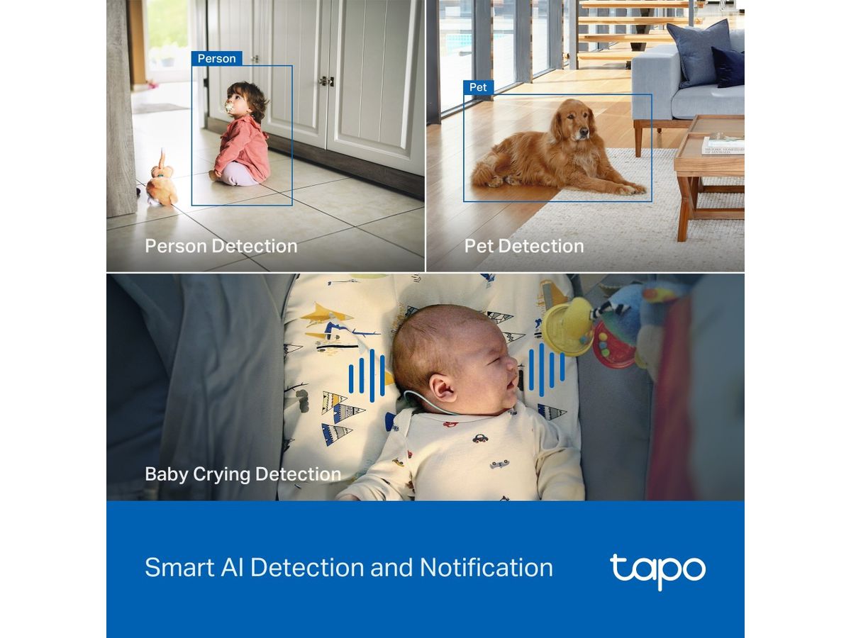 TP-LINK AI Pan/Tilt Security Cam Tapo C260 4K, Smart AI (1210002610780)