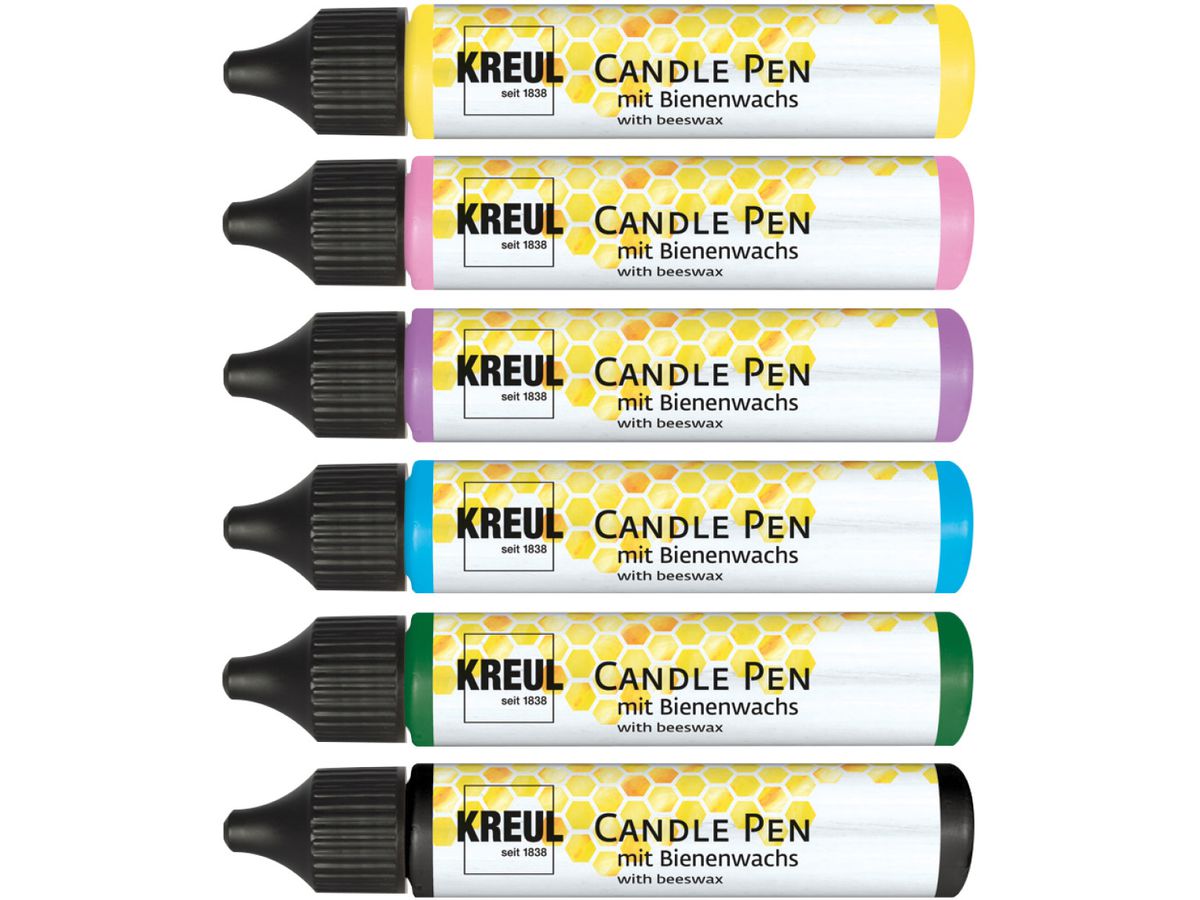 KREUL Candle Pen Bee Happy 49757 6 pièces (4000798126834)