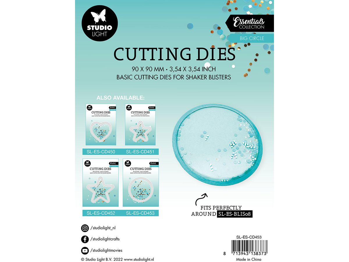 SIZZIX Emporte-pièce 9x9x0.1cm CD453 Cercle 2 pcs. (8713943138373)