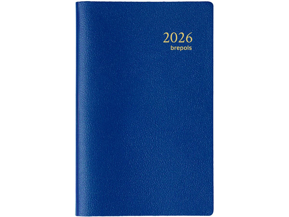 BREPOLS Agenda Delta Genova 2026 0.834.2051 1S/2P bleu 8.1x12cm (5412303124409)