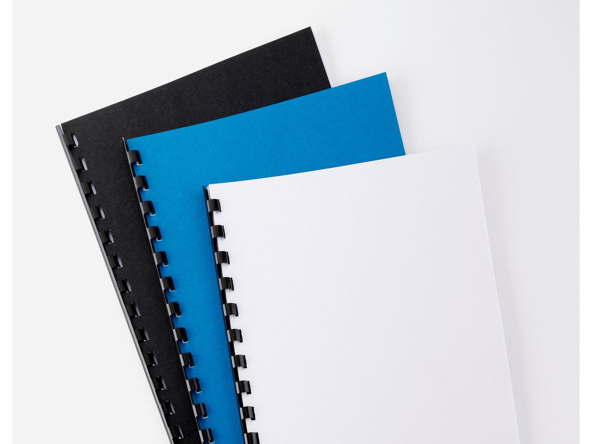 GBC LeatherGrain Cover A4 CN040070 blanc 25 pcs. (5019577210861)