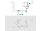 LEITZ Support de moniteur 6537-00-85 Gris, dual (4002432134670)