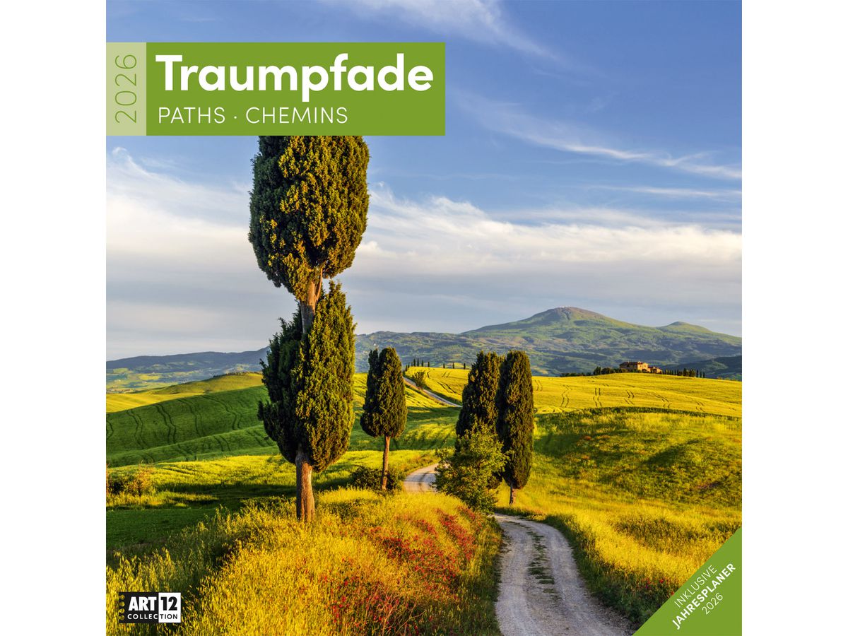 ACKERMANN Bildkalender 2026 4604 Traumpfade ML 30x30cm (9783838446042)