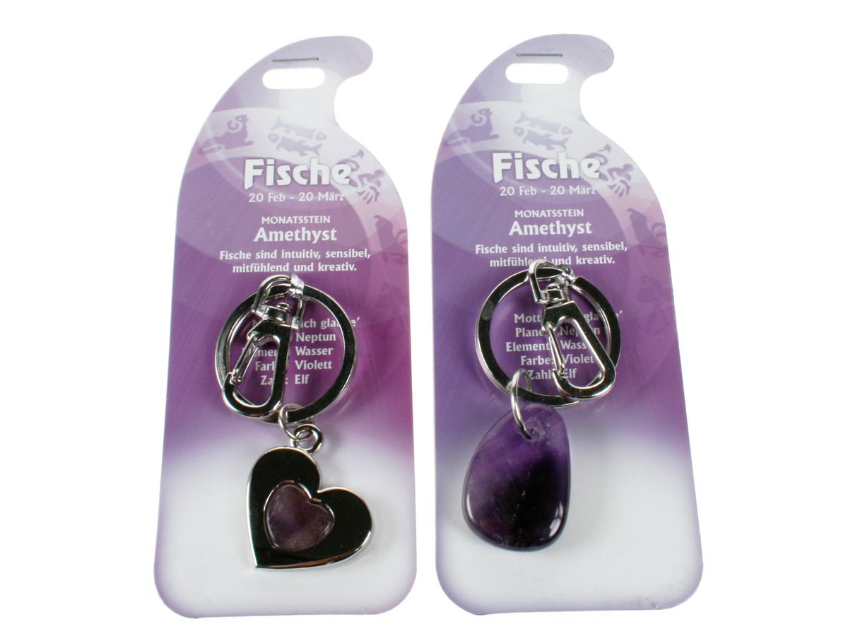 ROOST Porte-clé Poisson G272 Améthyste 2 sujets ass. (9002663652726)