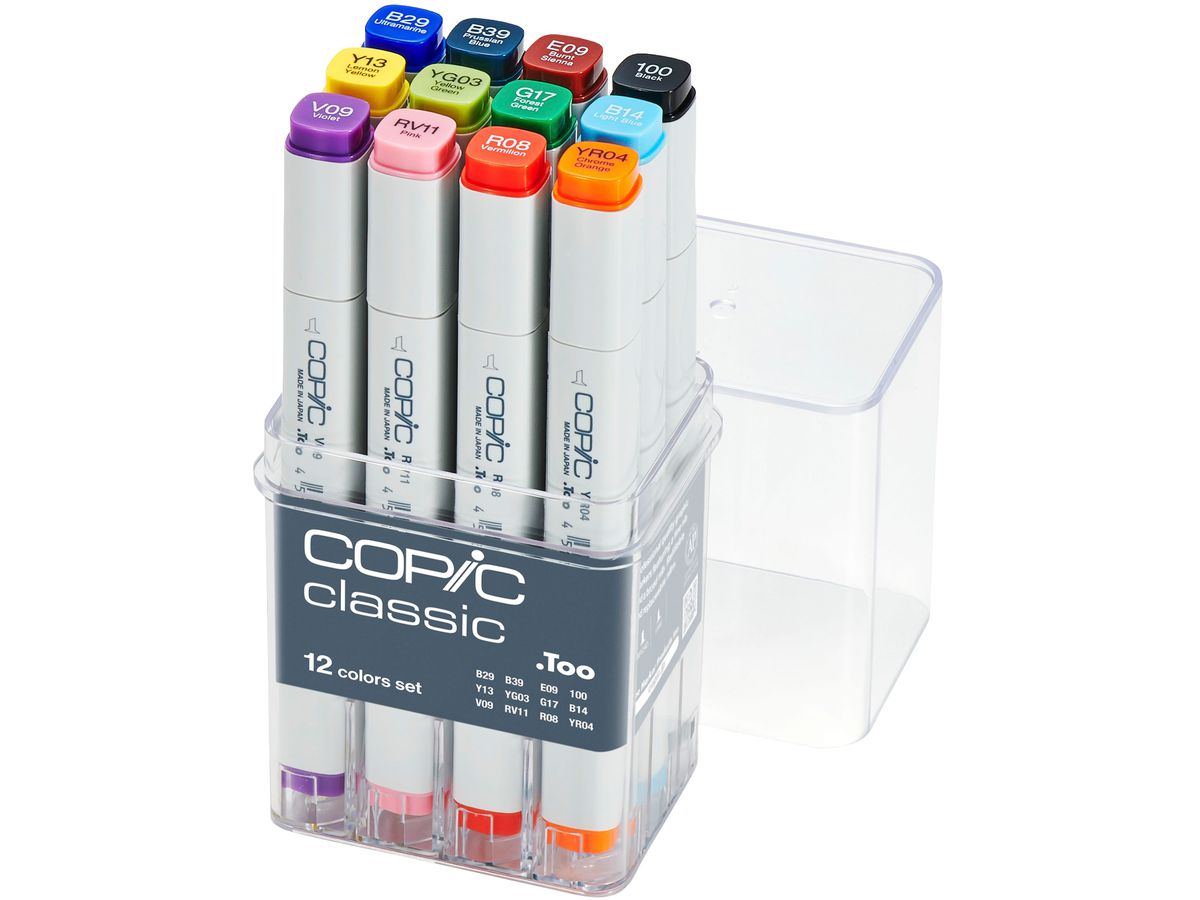 COPIC Marker Classic 2007502 Basis-Set, 12 pcs. (4511338063316)