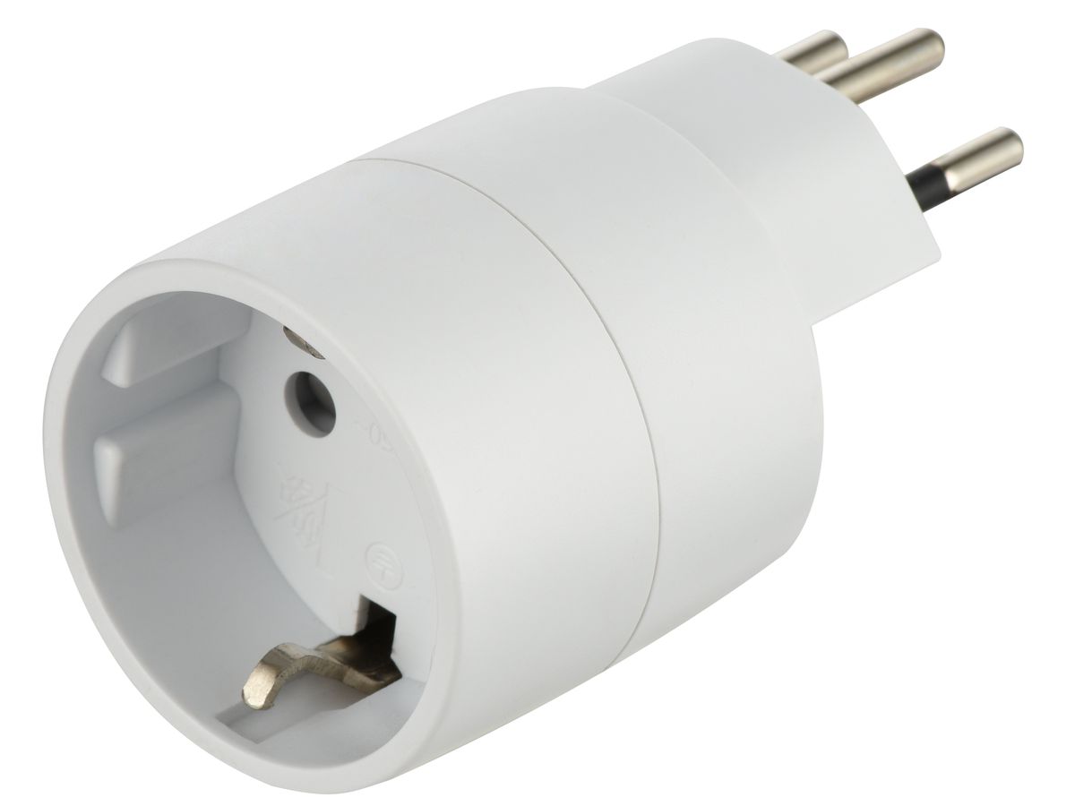 S-ELECTRO Reisestecker, weiss 85.701 (7611453857016)