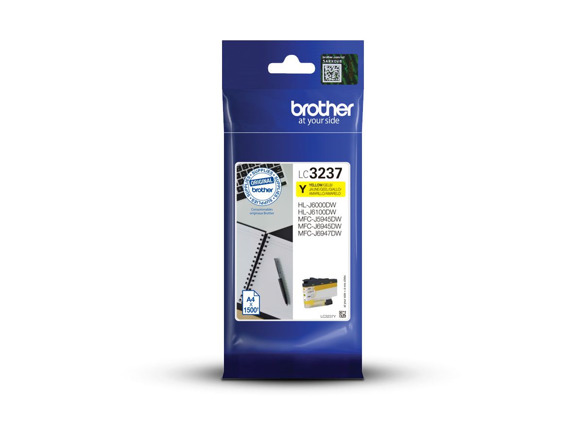 BROTHER Tintenpatrone yellow LC-3237Y MFC-J5945DW 1500 Seiten (4977766788076)