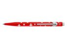 CARAN D'ACHE Penna a sfera Totally Swiss 849.053 rosso/bianco, c. astuccio met. (7630002305808)