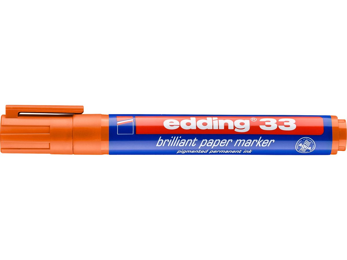 EDDING Permanent Marker 33 1-5mm 33-6 arancione (4004764064601)