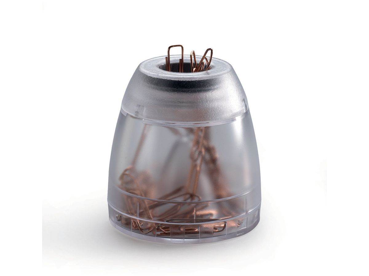 DURABLE Dipsenser clip acrilico 24mm 1709051400 trasp.bordo magnetico,100 pz. (7318089051404)