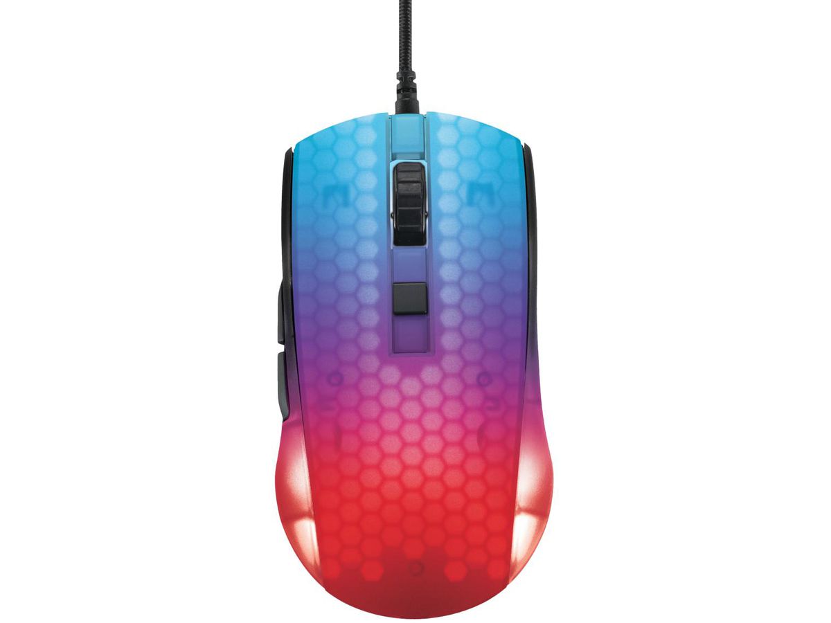 DELTACO Ultralight Gaming Mouse,RGB GAM-144 Semi-Transparent,DM310,Black (7333048058591)