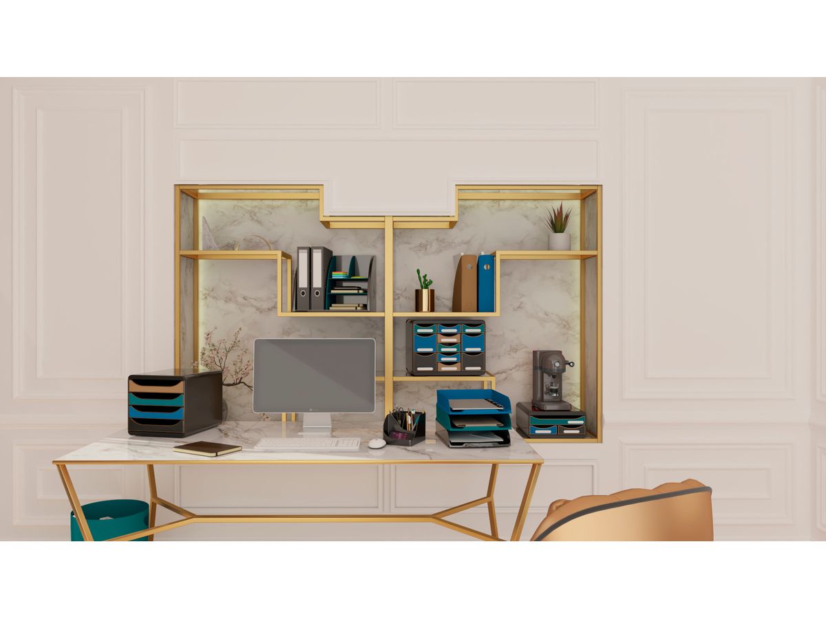 EXACOMPTA Cassettiera NEO DECO A4+ 310505D Big Box, 4 scomp. (9002493105058)