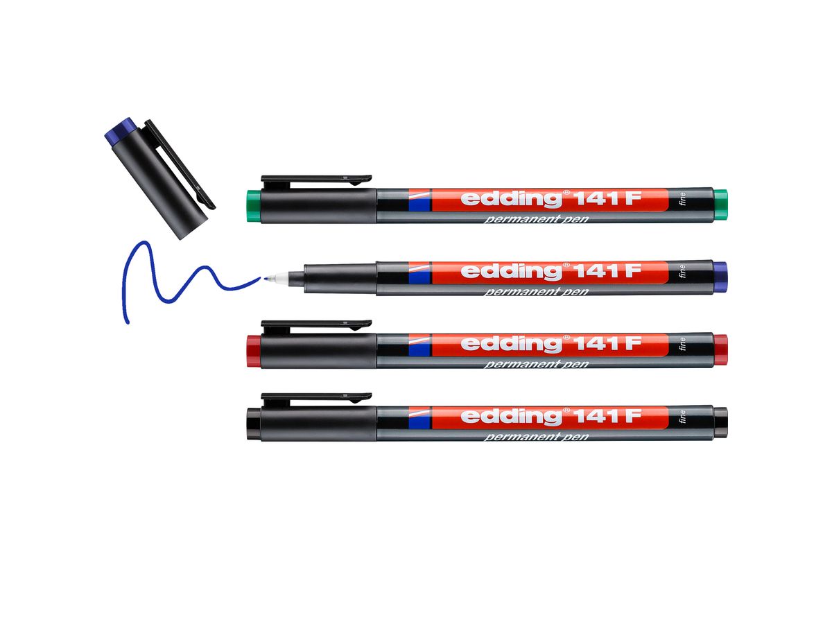 EDDING OHP-Marker permanent F 141-E4 4er Etui (4004764124428)
