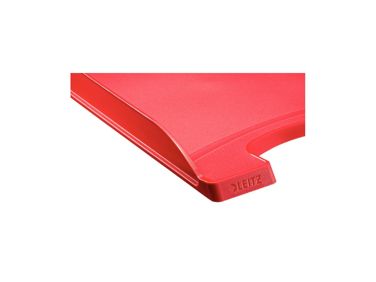 LEITZ Plus Briefkorb, flach A4 52370025 rot (4002432374830)