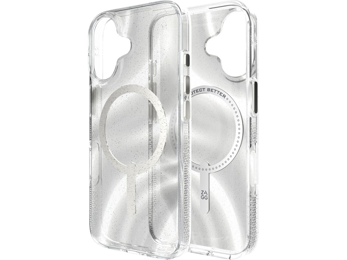 ZAGG Milan Cases Snap Apple 702315118 iPhone 16,Swirl Glitter (0840390319548)