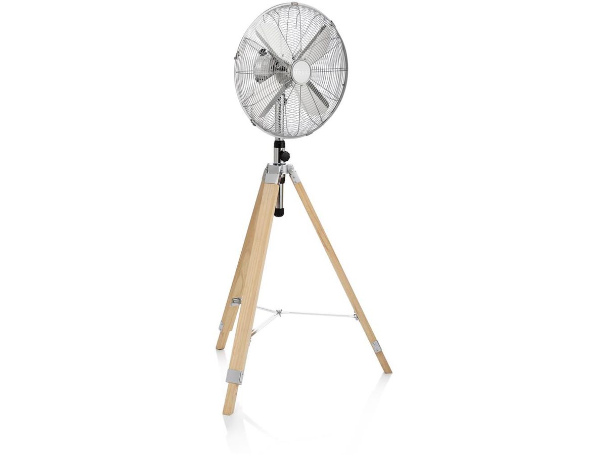 TRISTAR Ventilatore a piantana 40cm VE-5804 cromo (8713016096531)