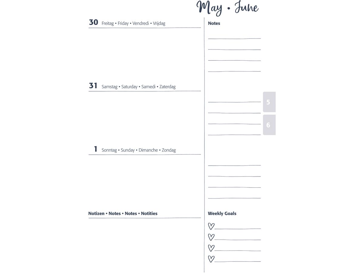 JOLIE Agenda Inspire 2026 J6602 1S/2P rose inspiration ML A5 (4004360774584)