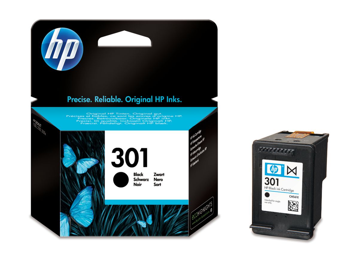 HP Cart. d'inchiostro 301 nero CH561EE DeskJet 2050 190 pagine (0884962894392)