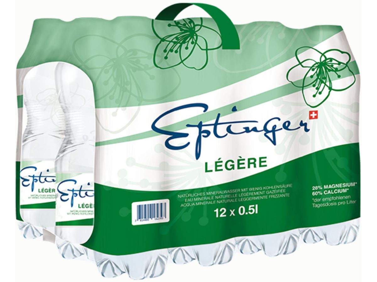 EPTINGER verde, poco gas, Pet 1076 50 cl, 12 pz. (7614400162393)