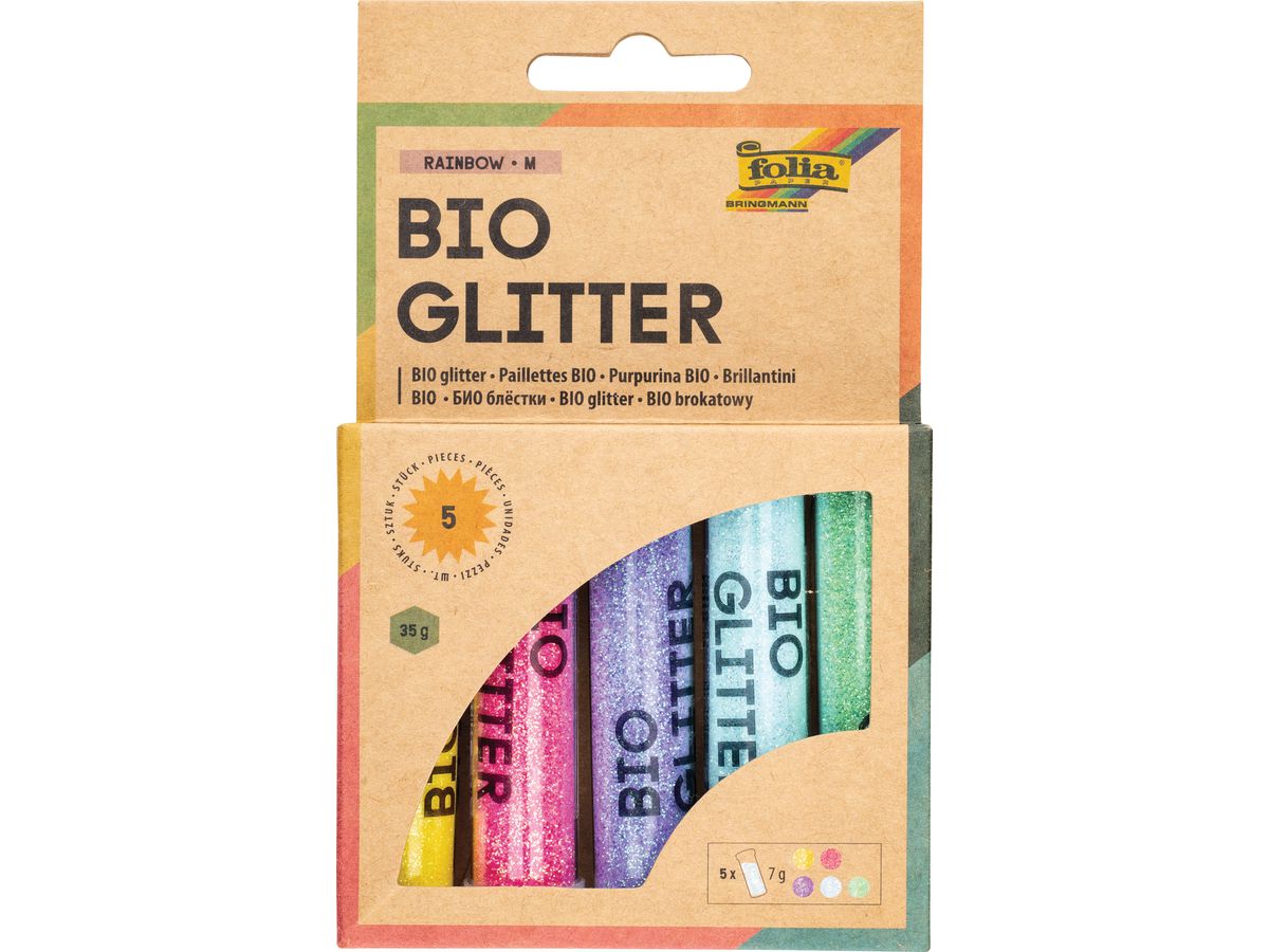 FOLIA Mix di brillantini BIO M 57812 Rainbow (4001868133462)