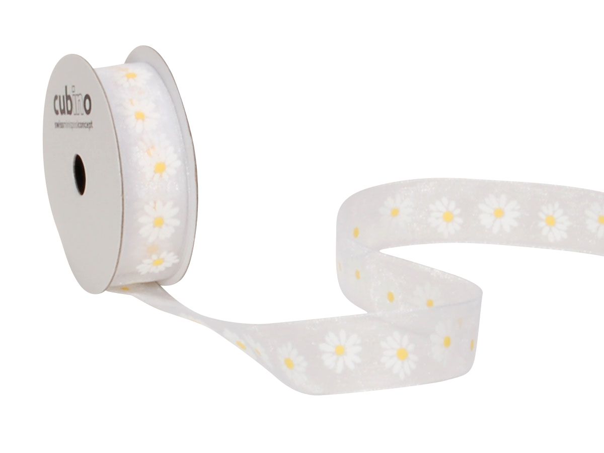 SPYK Bande Cubino 15mm/4m 1245.1564 blanc/jaune Margerite (7611475175181)