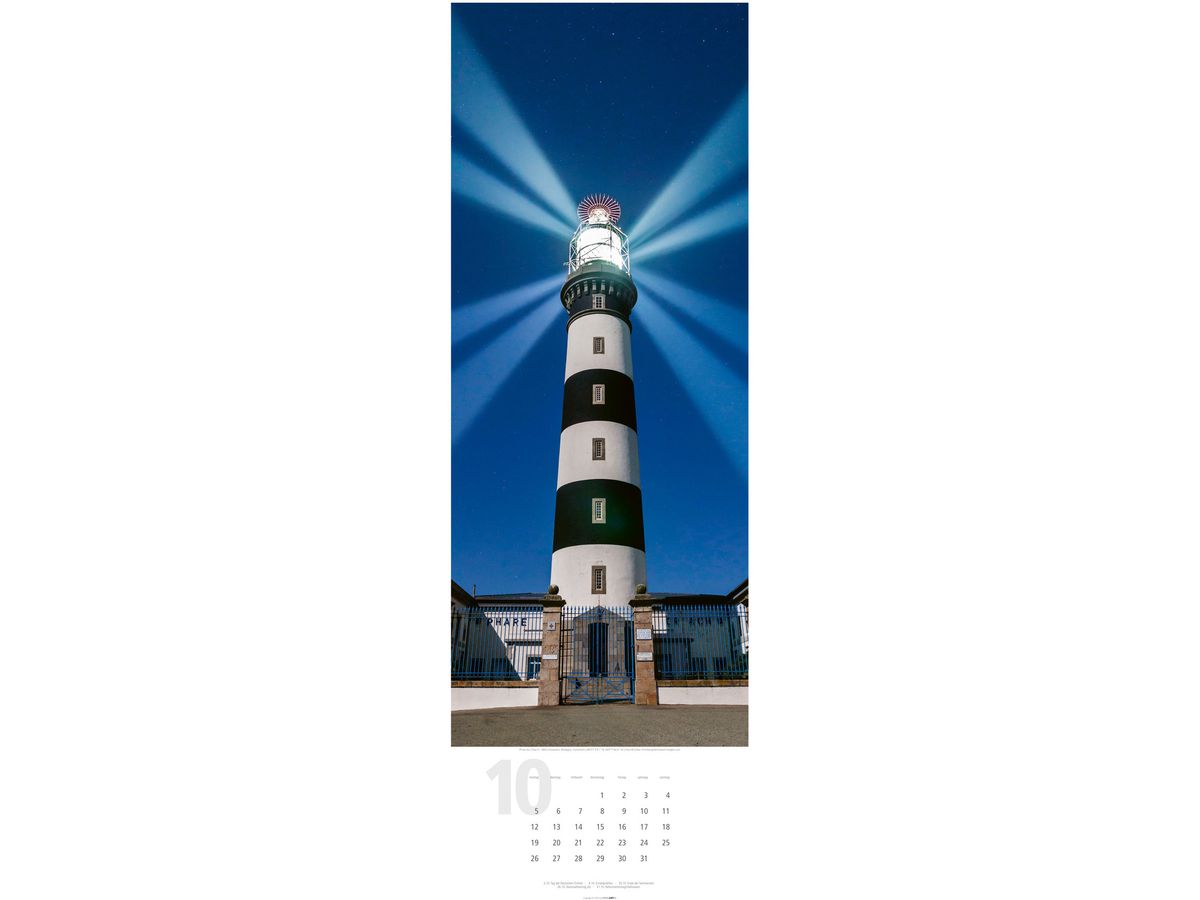 WEINGARTEN Bildkalender 2026 2951500+26 Leuchttürme DE 34x98cm (9783839901601)