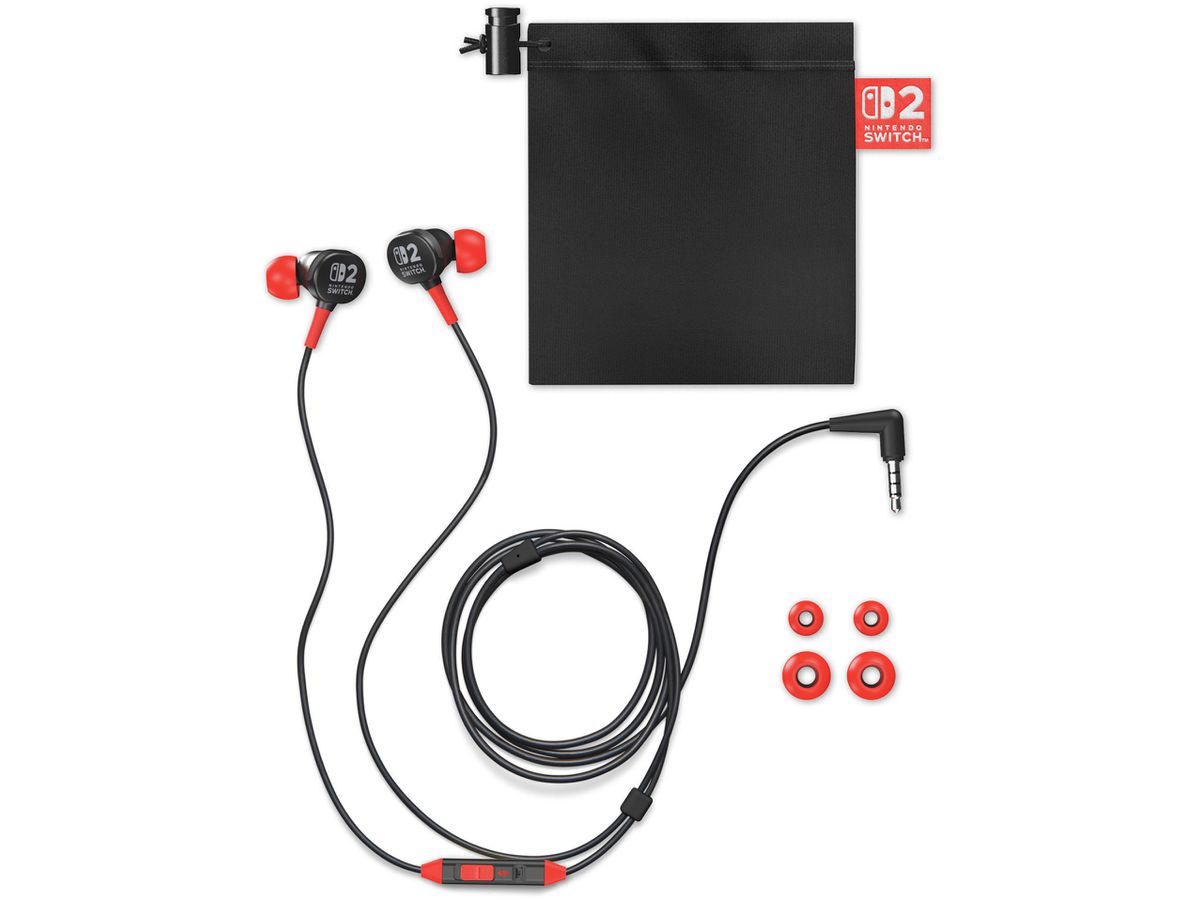 POWER A Wired Earbuds NSHS0531-01 NSW2, Black (0617885154317)