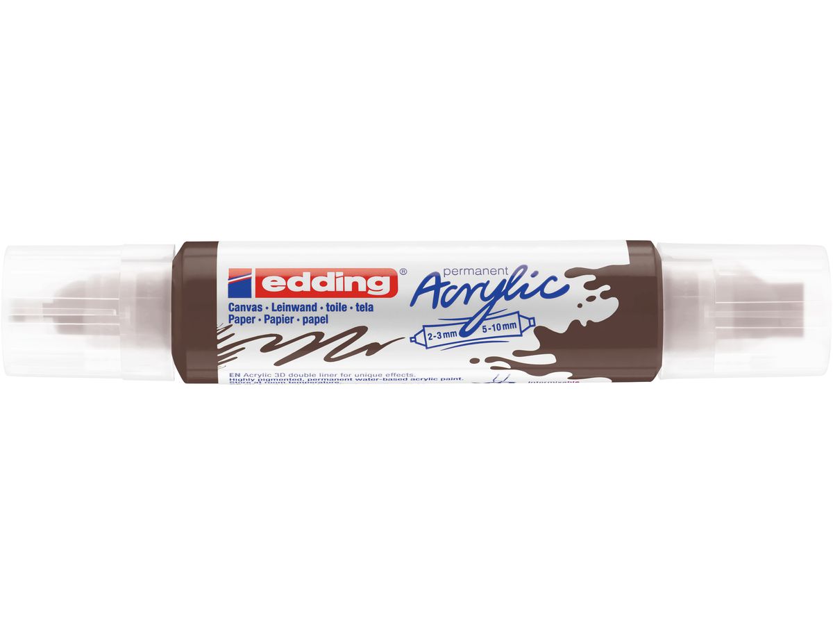 EDDING Acrylmarker 5400 double liner 5400-907 schokobraun sdm (4057305028631)